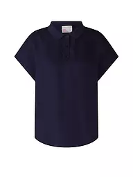 OUÍ | Leinenbluse | Blu scuro