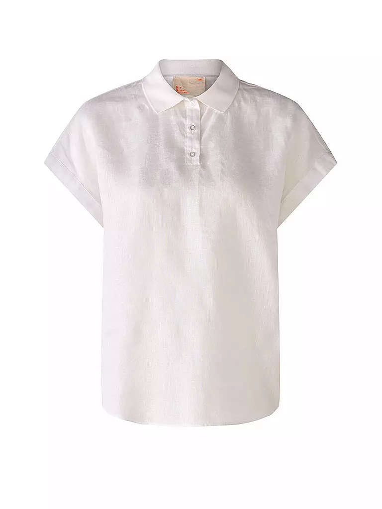 OUÍ | Leinenbluse | Bianco