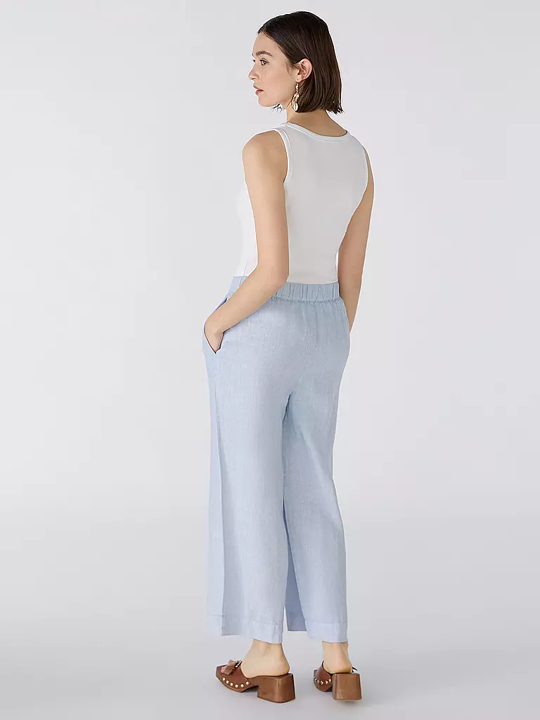 OUÍ | Leinenhose | Blu chiaro