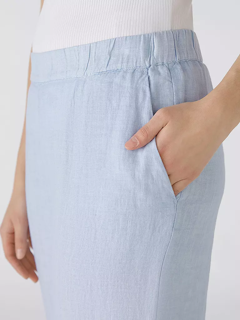 OUÍ | Leinenhose | Blu chiaro