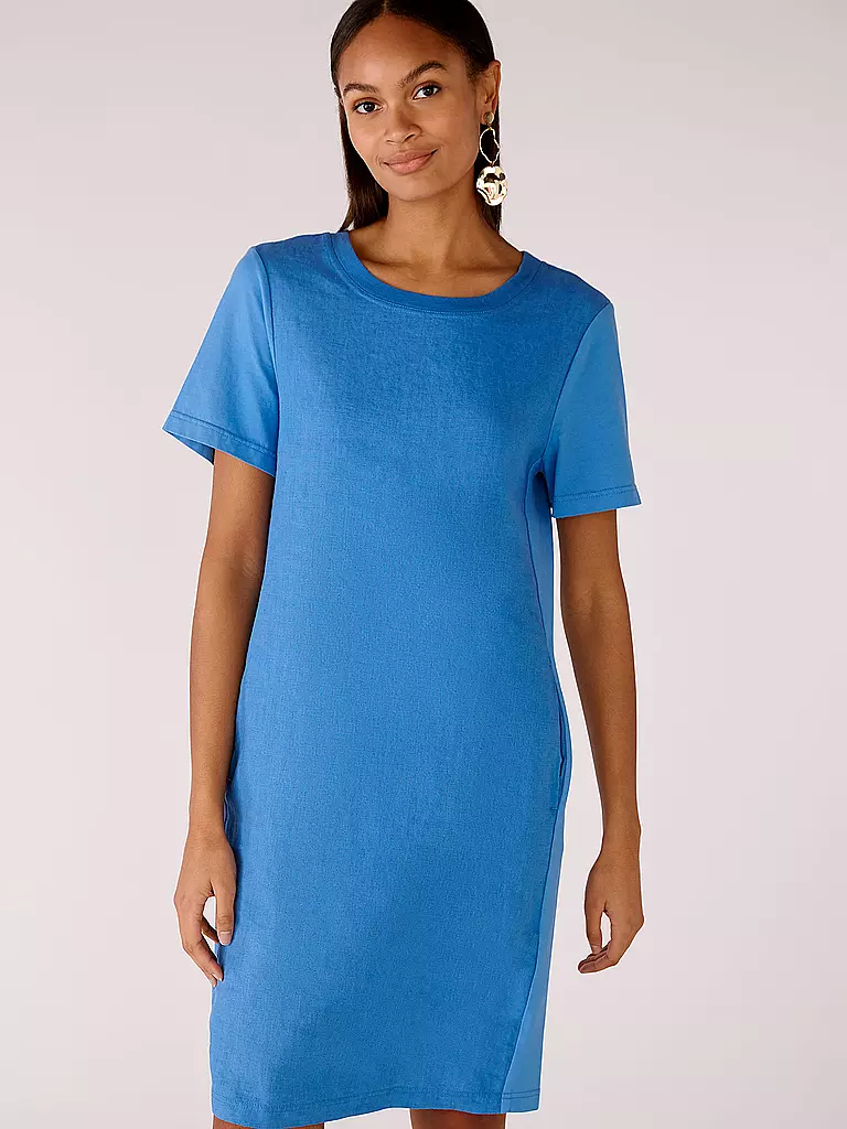 OUÍ | Leinenkleid | Blu
