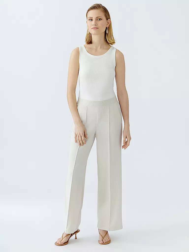OUÍ | Pantaloni Marlene | Crema