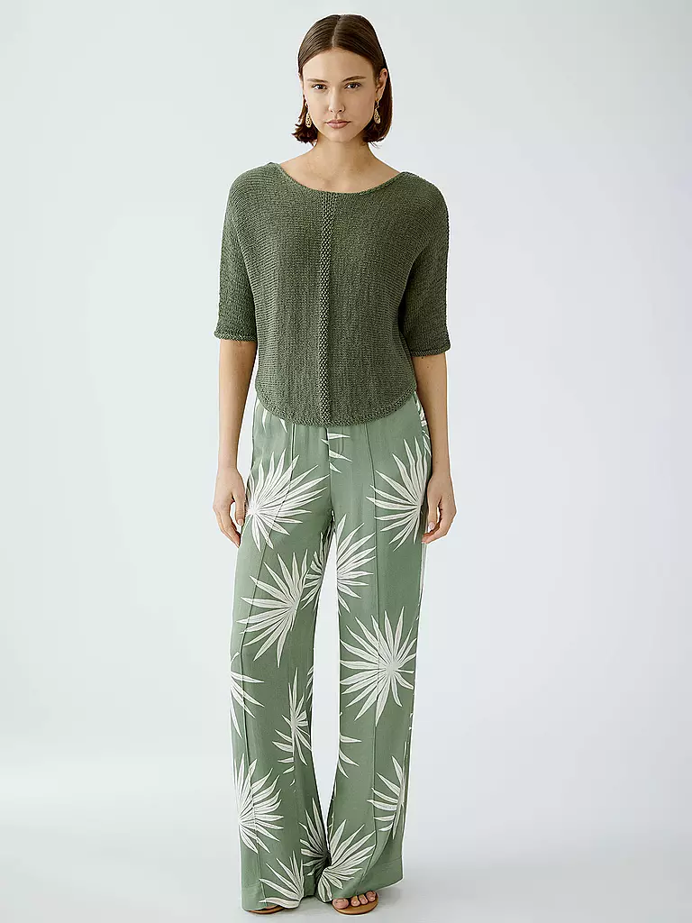 OUÍ | Pantaloni Marlene | Oliva
