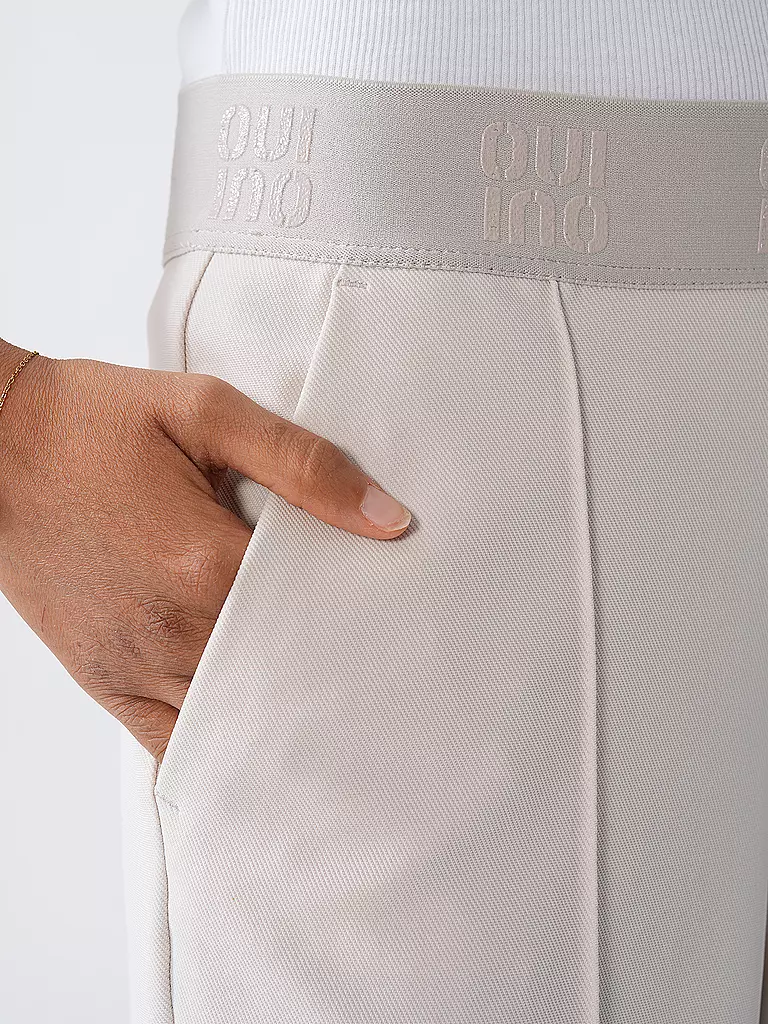 OUÍ | Pantaloni Marlene | Crema
