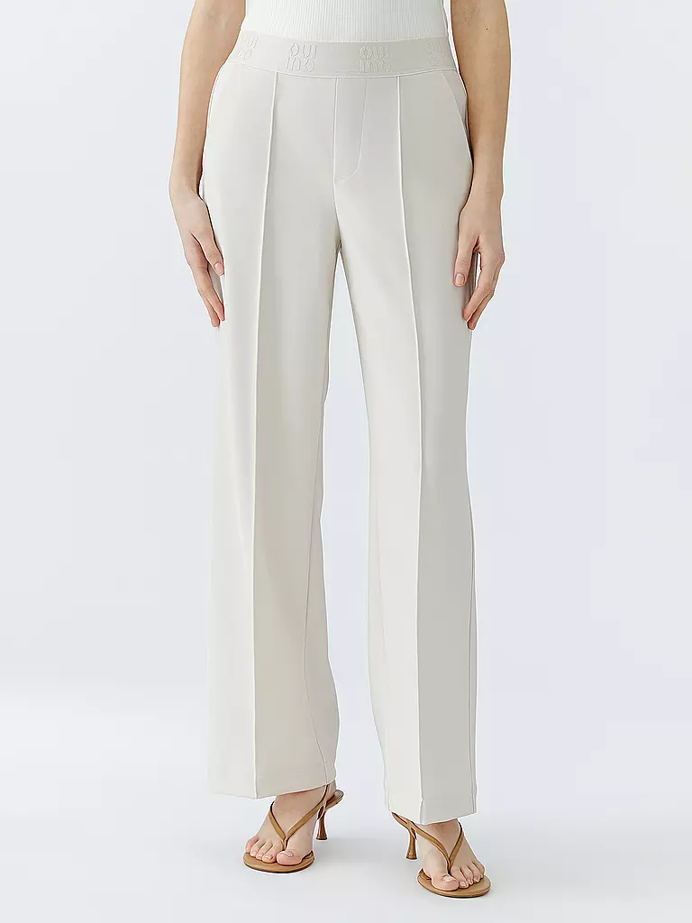 OUÍ | Pantaloni Marlene | Crema