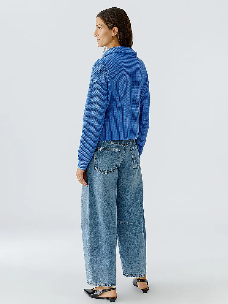 OUÍ | Pullover Troyer | Blu