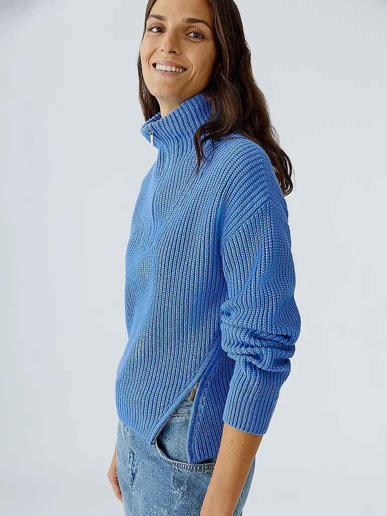 OUÍ | Pullover Troyer | Blu
