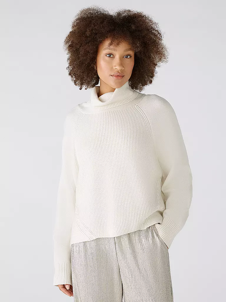 OUÍ | Rollkragenpullover | Crema