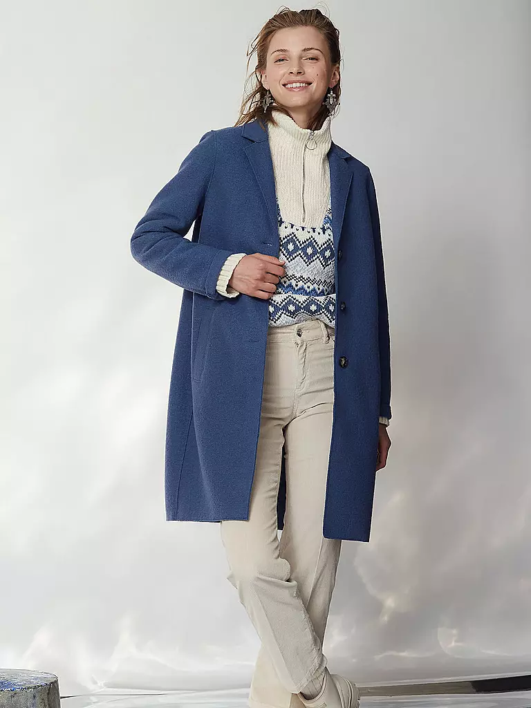 OUÍ | Wollmantel | Blu