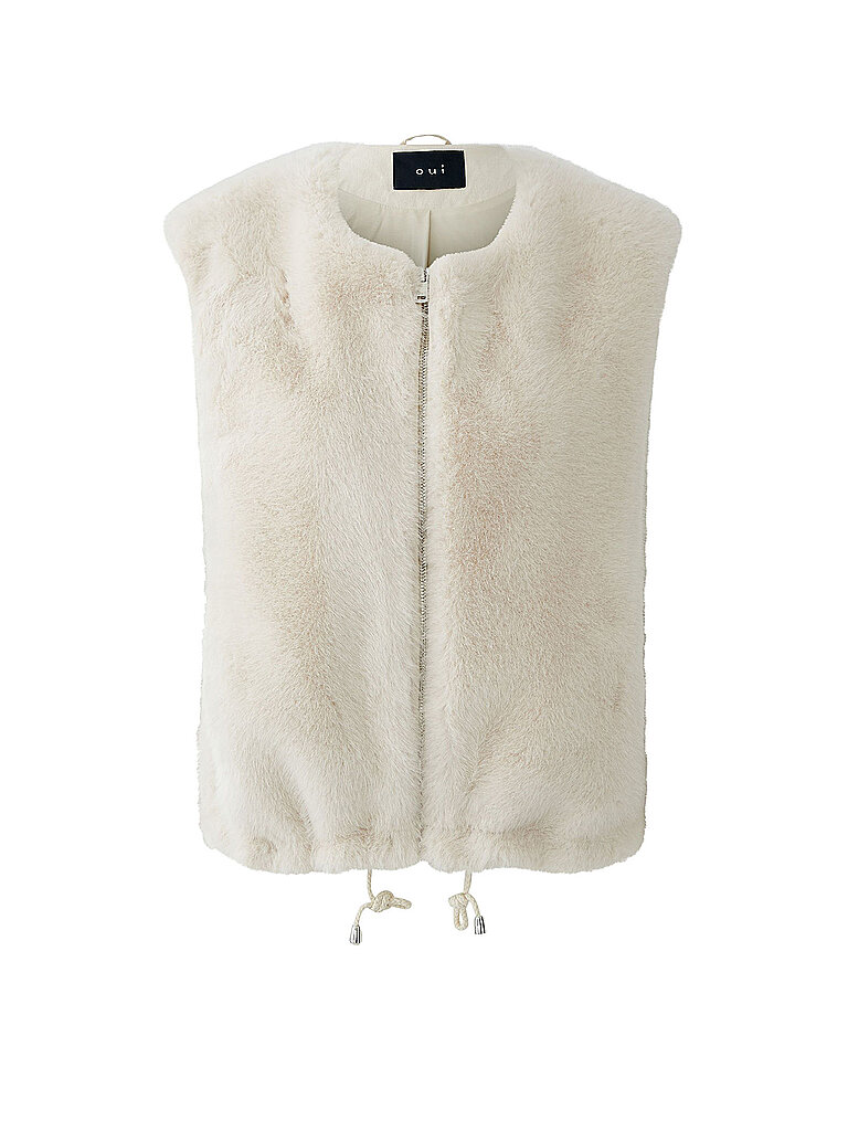 Ouí Gilet effetto pelliccia beige 44
