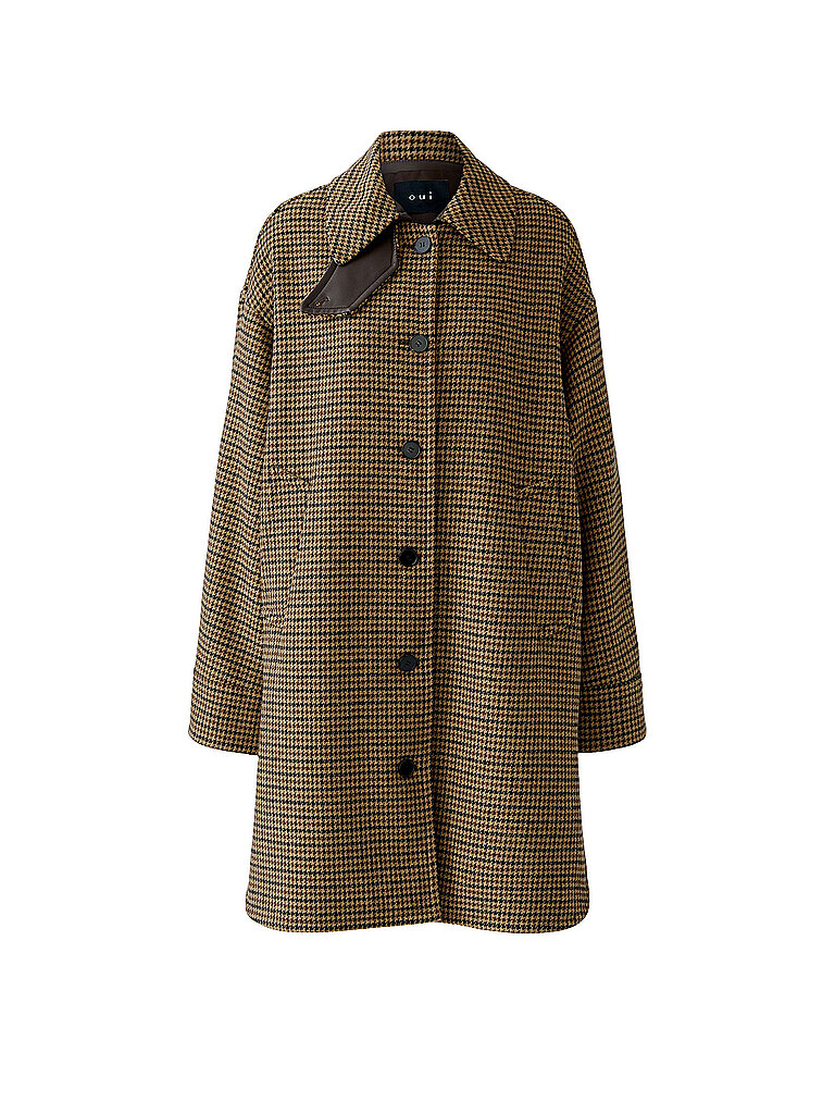 Ouí Cappotto di lana marrone 36