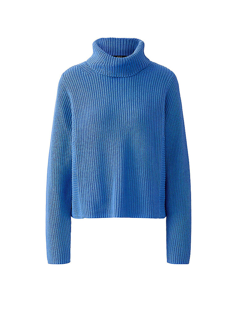 Ouí Maglione a collo alto blu 38