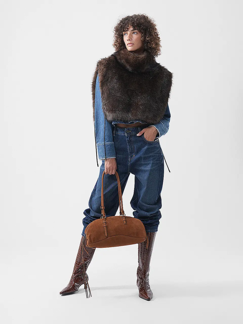 Denim x Pelliccia Sintetica