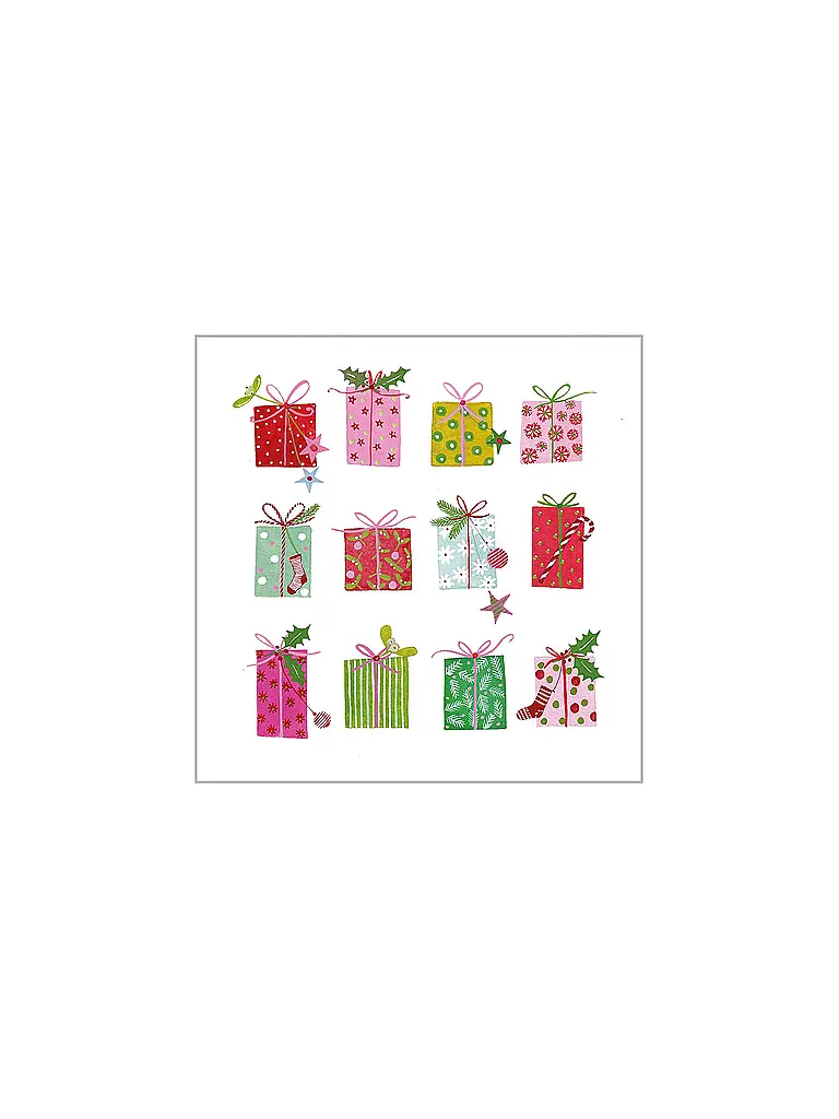 PAPER-PRODUCTS | Servietten natalizie 25x25 cm | Bianco