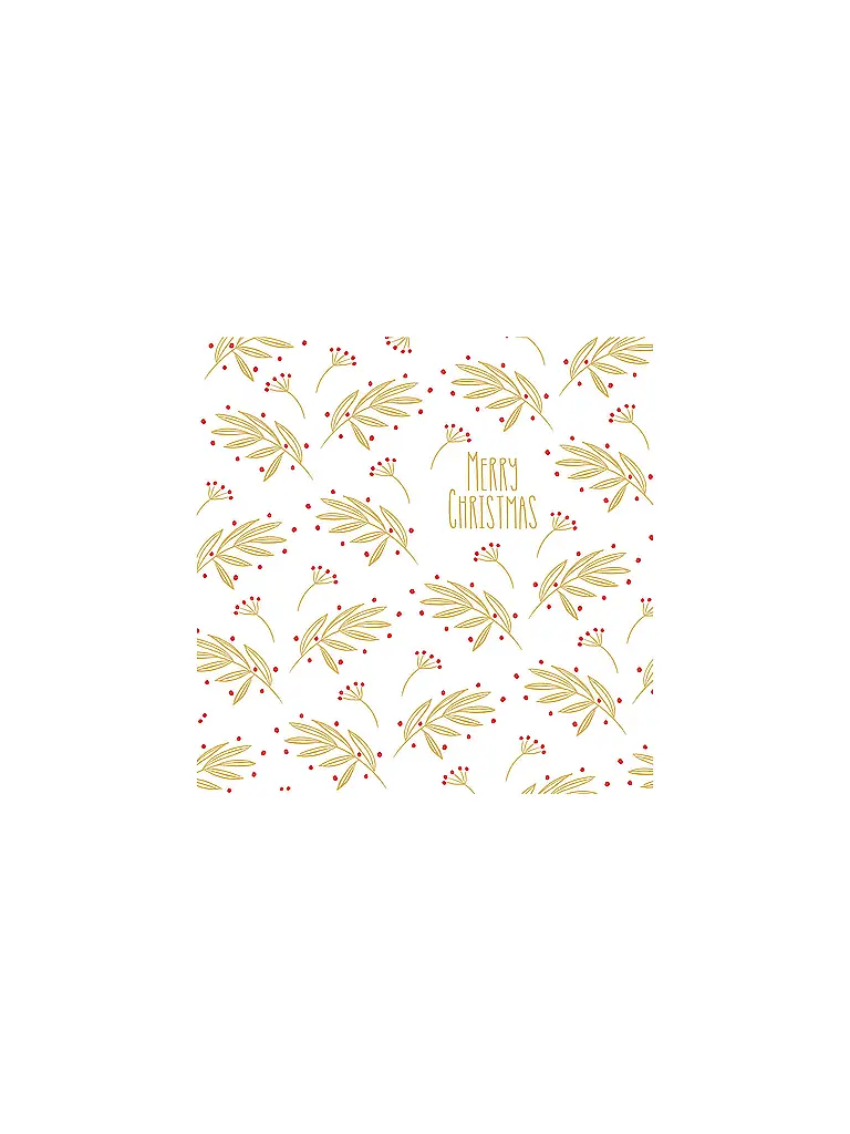 PAPER-PRODUCTS | Servietten natalizie 25x25 cm | Bianco
