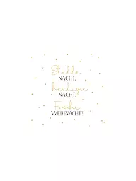 PAPER-PRODUCTS | Tovaglioli di carta per il pranzo di Natale 33x33cm STILLE NACHT | Bianco