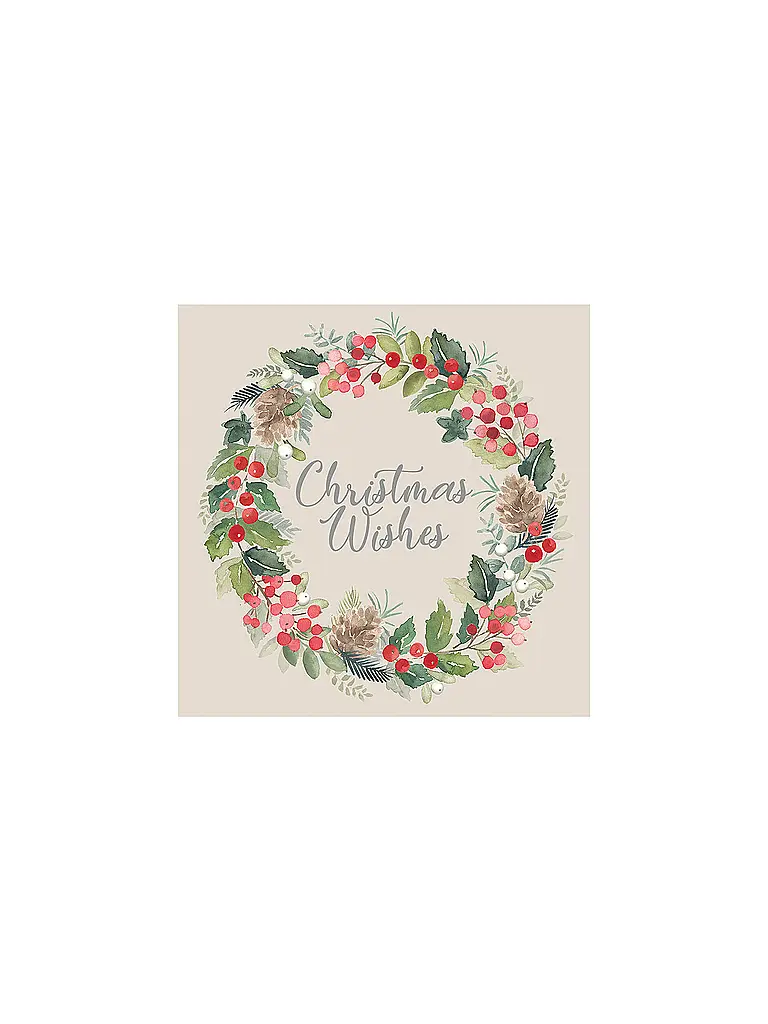PAPER-PRODUCTS | Tovaglioli di Natale 33x33cm | Crema