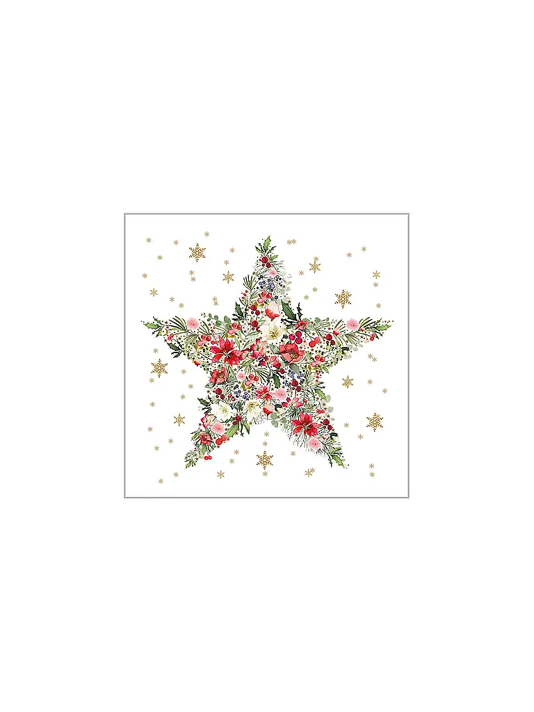 PAPER-PRODUCTS | Weihnachts-Servietten 25x25cm | Bianco