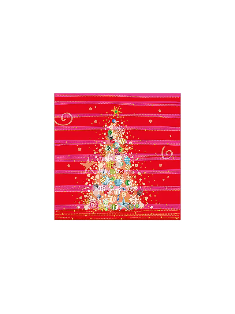 PAPER-PRODUCTS | Weihnachts-Servietten 33x33cm  | Rosso