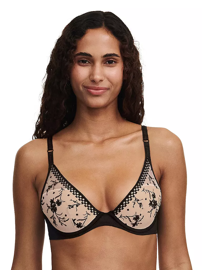 PASSIONATA | BH mit Bügel SUZY beige dore schwarz  | Nero