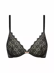 PASSIONATA | Dekollete-BH ungefüttert (Mit Bügel) "Georgia" black | Nero