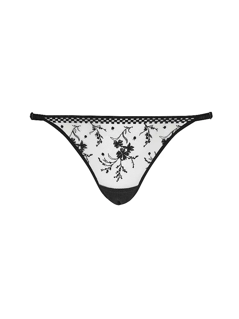 PASSIONATA | String SUZY beige dore schwarz  | Nero