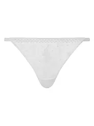 PASSIONATA | String SUZY beige dore schwarz  | Bianco