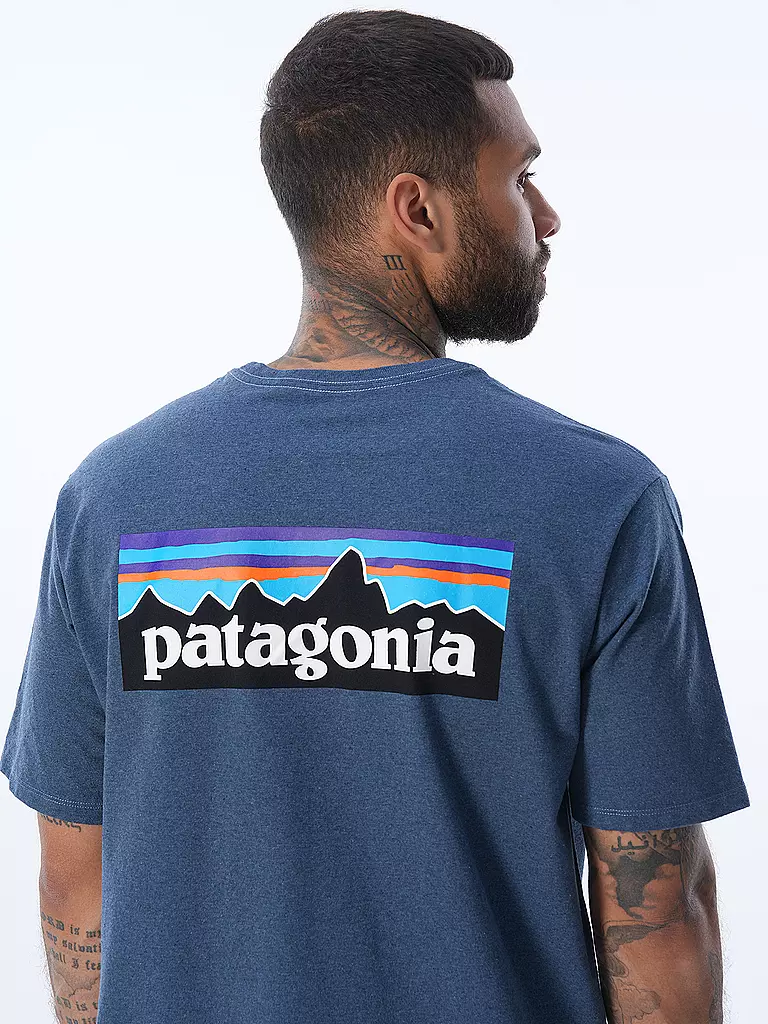 PATAGONIA | T-Shirt M'S P-6 LOGO RESPONSIBILI-TEE | Blu
