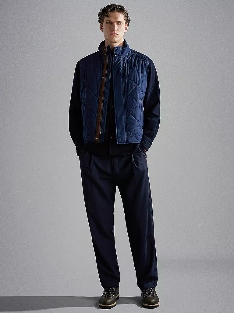 PAUL & SHARK | Steppgilet  | Blu scuro