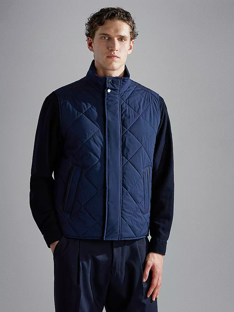 PAUL & SHARK | Steppgilet  | Blu scuro