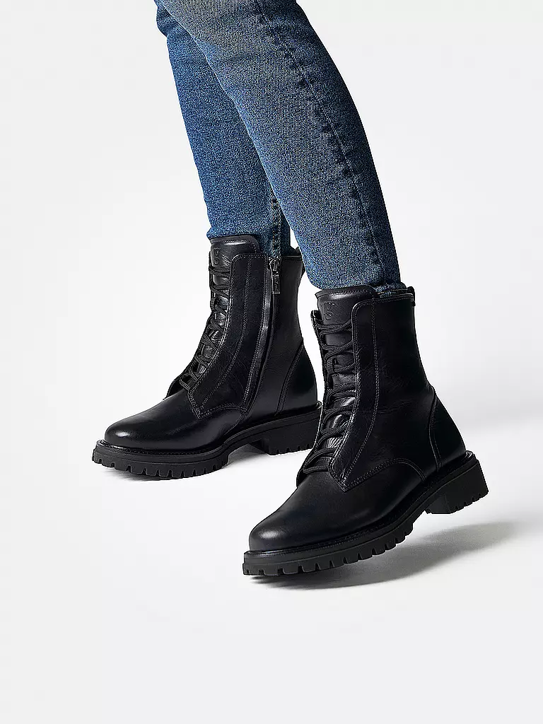 PAUL GREEN | Schnürboots  | Nero