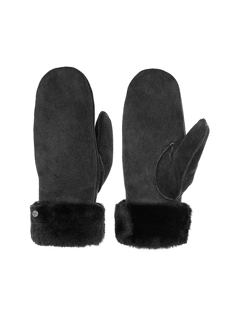 PEARLWOOD | Guanti in pelle - Muffole FIONA | Nero