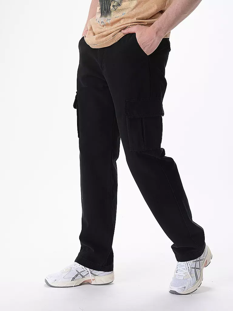 PEGADOR | Cargohose NEIVA Straight Fit | Nero