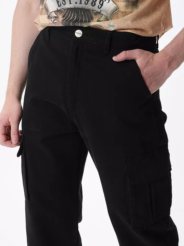 PEGADOR | Cargohose NEIVA Straight Fit | Nero