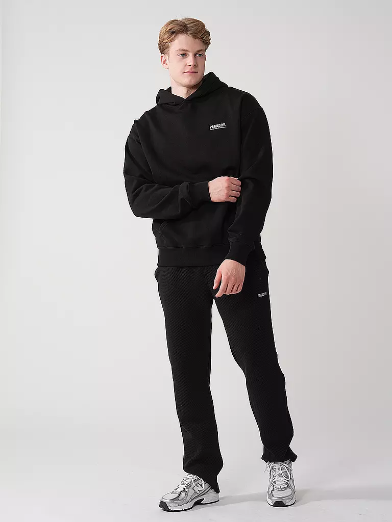 PEGADOR | Felpa con cappuccio - Hoodie CLINTON | Nero