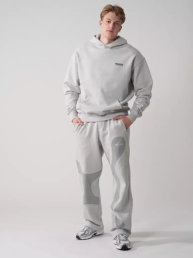 PEGADOR | Felpa con cappuccio - Hoodie CLINTON | Grigio chiaro