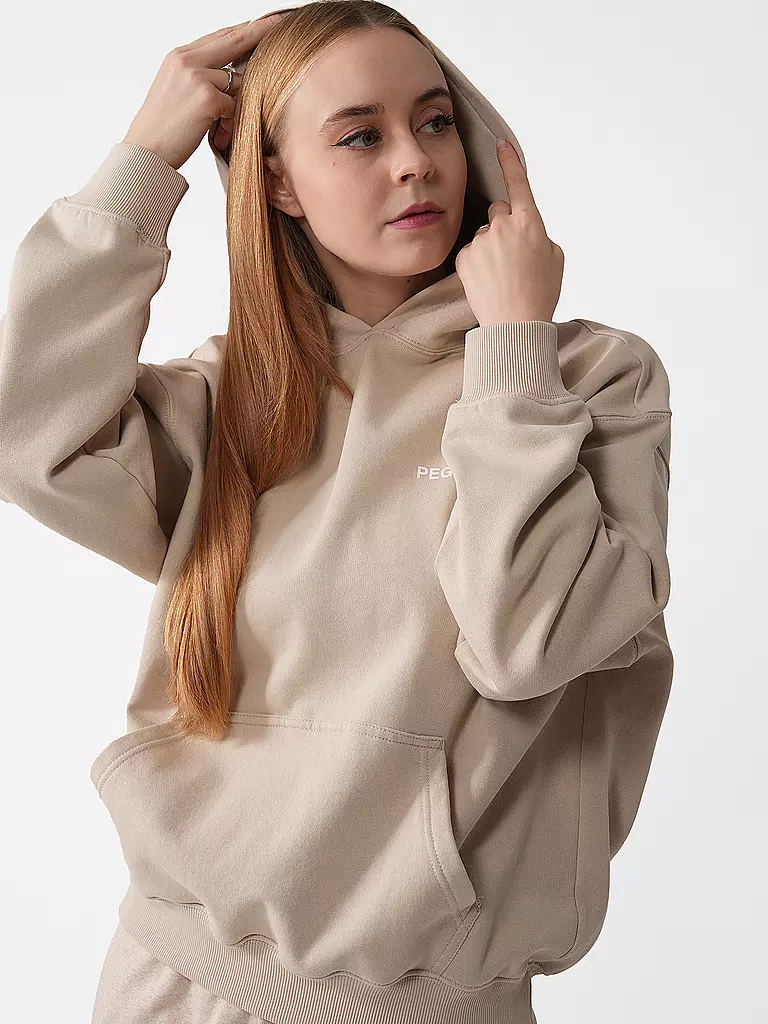 PEGADOR | Felpa con cappuccio - Hoodie MAIRI | Beige