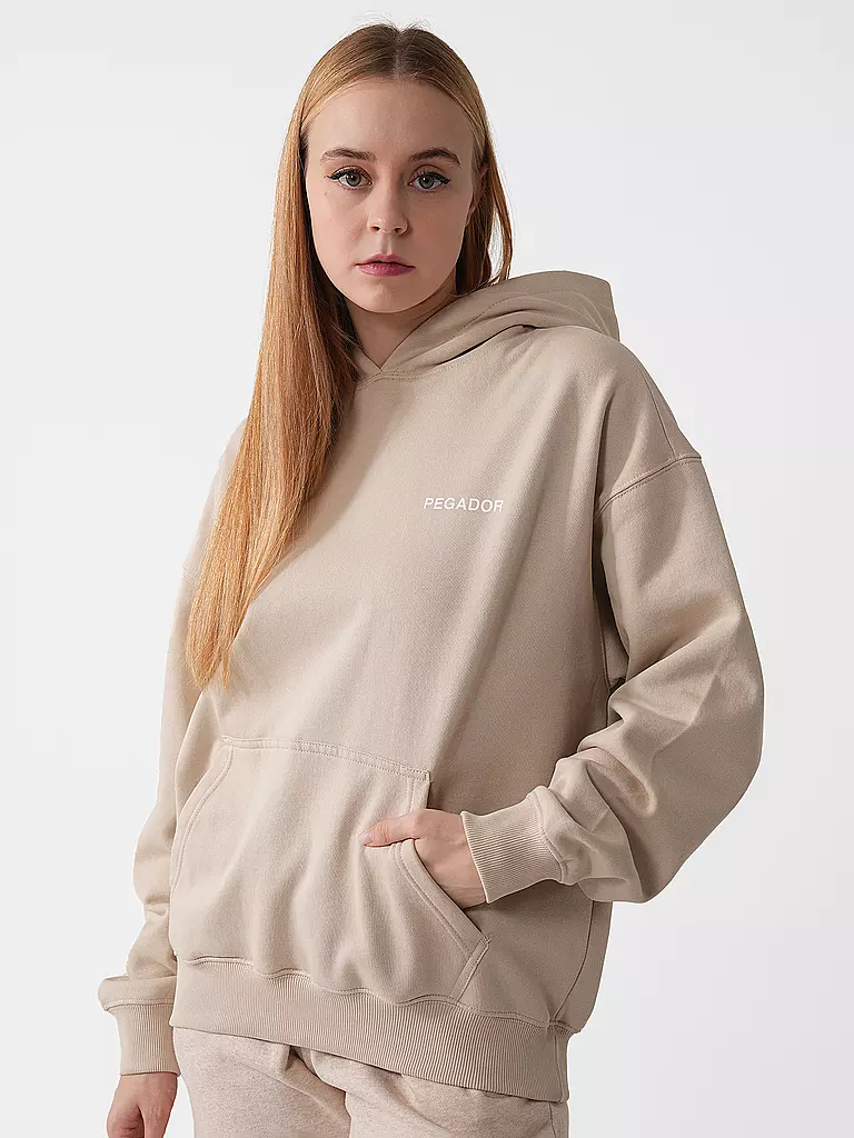 PEGADOR | Felpa con cappuccio - Hoodie MAIRI | Beige