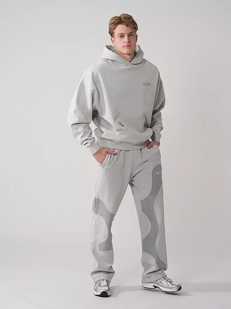 PEGADOR | Felpa con cappuccio - Hoodie MINER | Grigio chiaro