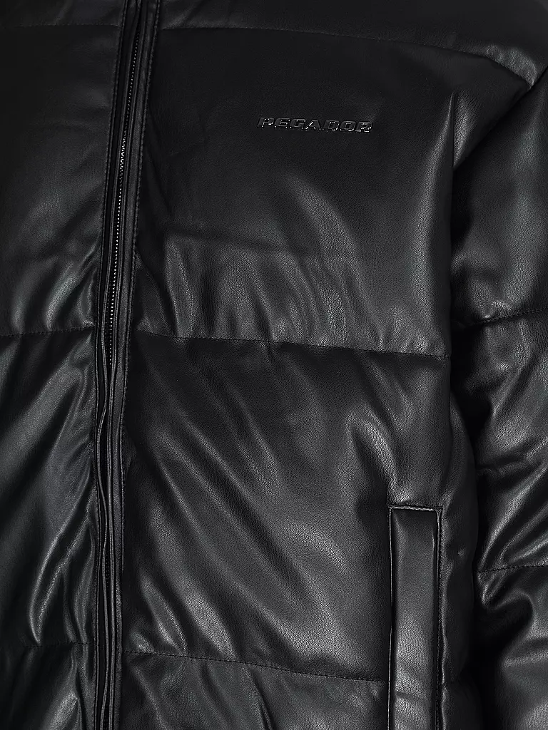 PEGADOR | Jacke in Lederoptik SOLIN | Nero