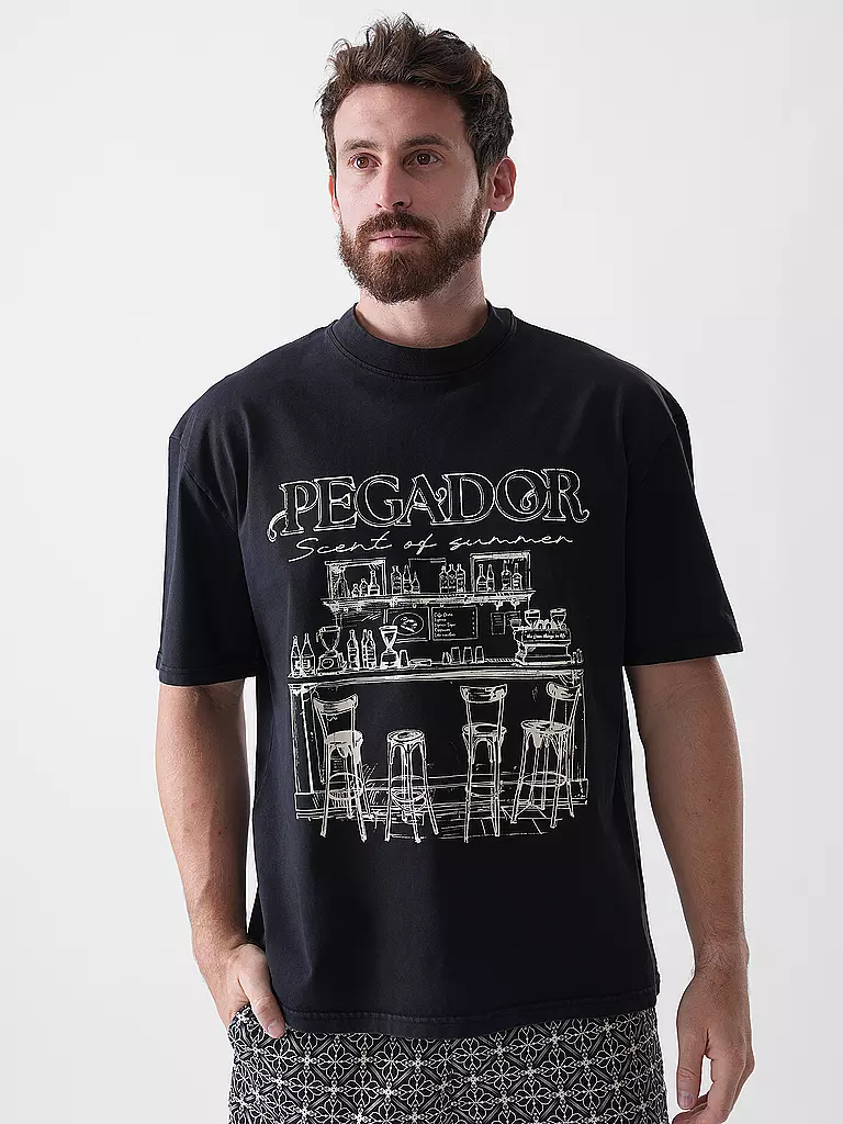 PEGADOR | T-shirt BARNO | Nero