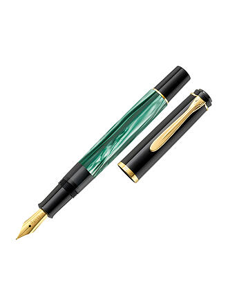 PELIKAN | Penna stilografica M200 verde marmorizzata fine con astuccio