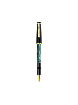 PELIKAN | Penna stilografica M200 verde marmorizzata Medium con astuccio