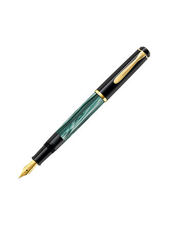 PELIKAN | Penna stilografica M200 verde marmorizzata Medium con astuccio