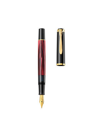 PELIKAN | Penna stilografica M200 rosso marmorizzato fine con astuccio