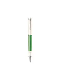PELIKAN | Penna stilografica Souverän® M605 Medium verde-bianca | Verde