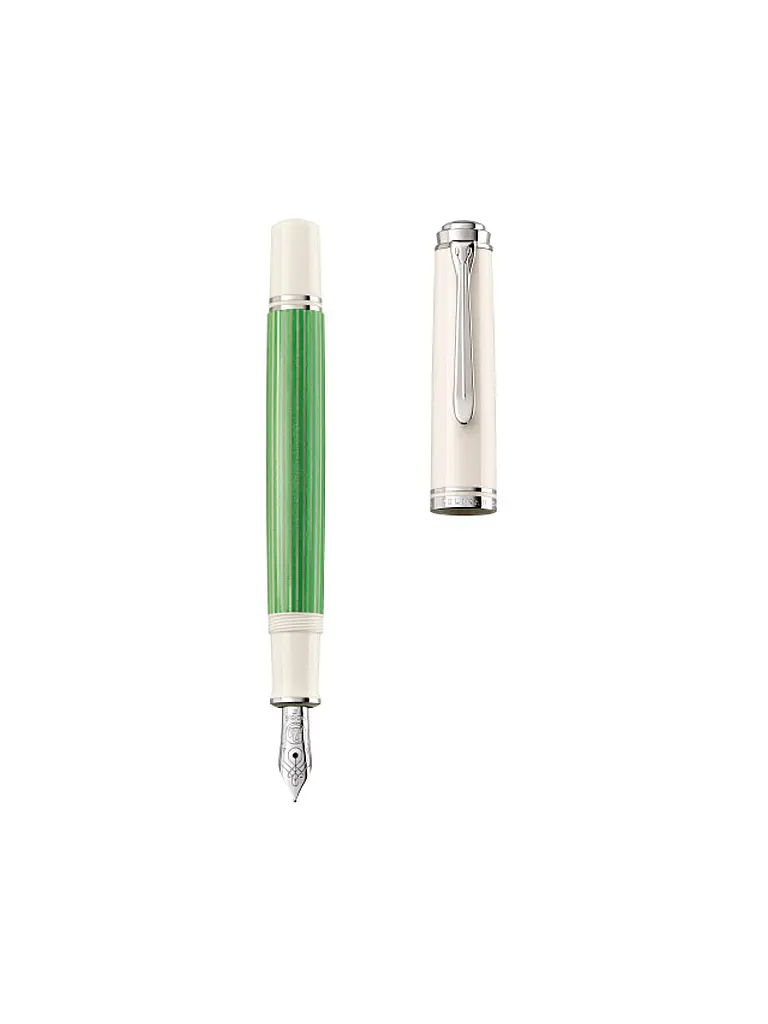 PELIKAN | Penna stilografica Souverän® M605 Medium verde-bianca | Verde