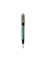 PELIKAN | Penna stilografica Souverän M400 Nero Verde Fine | Verde scuro