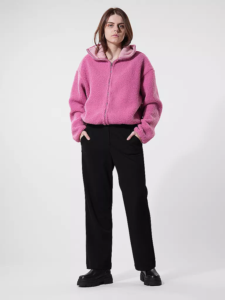 PENN&INK | Jacke in Teddyfell | Fucsia