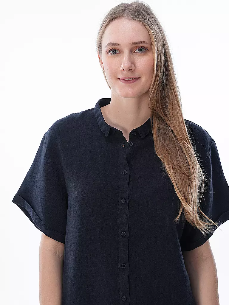 PENN&INK | Leinenbluse  | Blu scuro